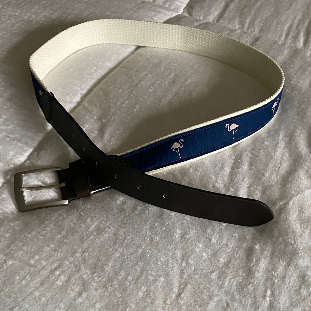 J Crew Blue Flamingo Belt 🦩 - Picture 3 of 5
